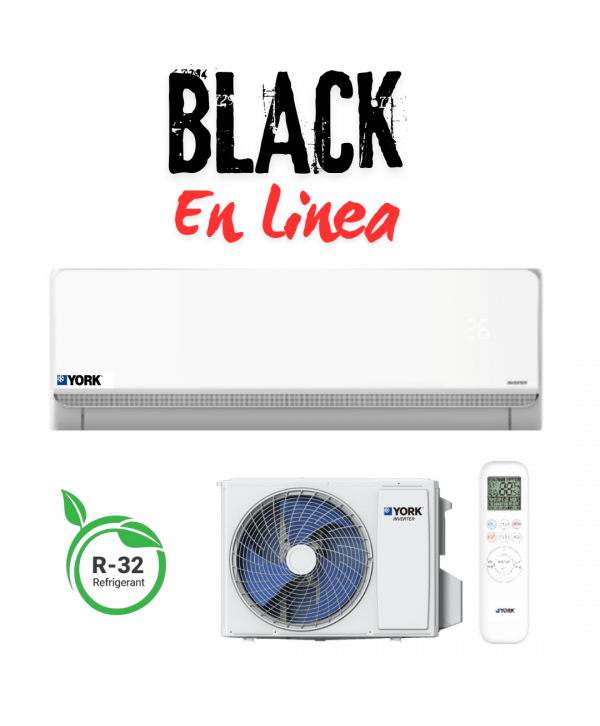  AIRE ACONDICIONADO DE 12.000BTU MARCA YORK SEER 17 INVERTER REFRIGERANTE R32