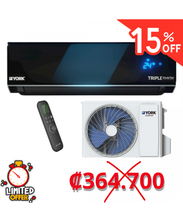 MINI SPLIT MARCA YORK, INVERTER DE 12.000BTU CON WIFI SEER 22